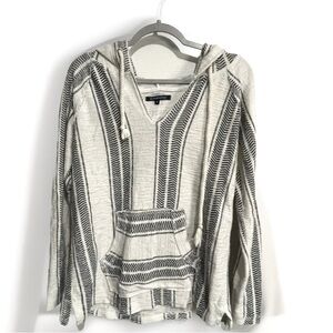 Ocean Drive Women’s Baja Hoodie Size Small Stripes Long Sweatshirt